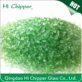 Reciclado Esmagado Terrazzo Light Green Glass Chips Decoração